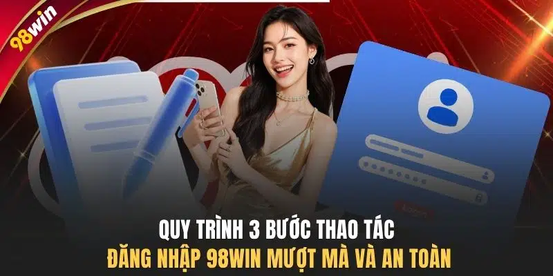 Quy trình 3 bước thao tác đăng nhập 98WIN mượt mà và an toàn
